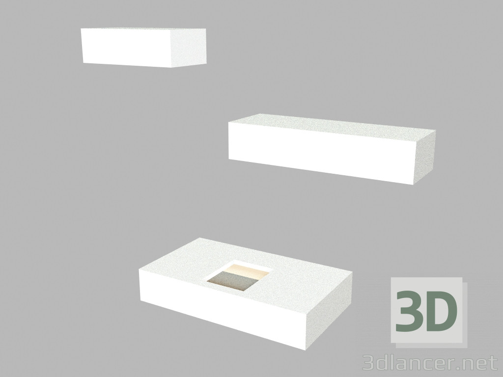 3D Modell Wand-Leuchte 7751 - Vorschau