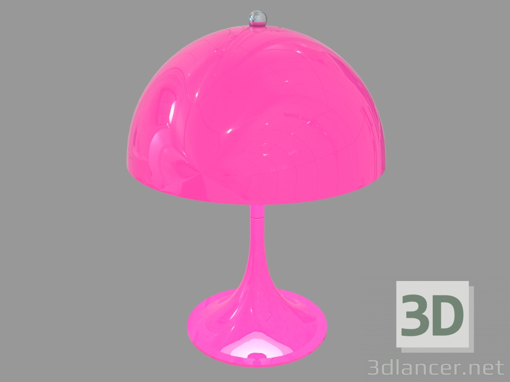 modello 3D Lampada da tavolo PANTHELLA MINI (rosa) - anteprima