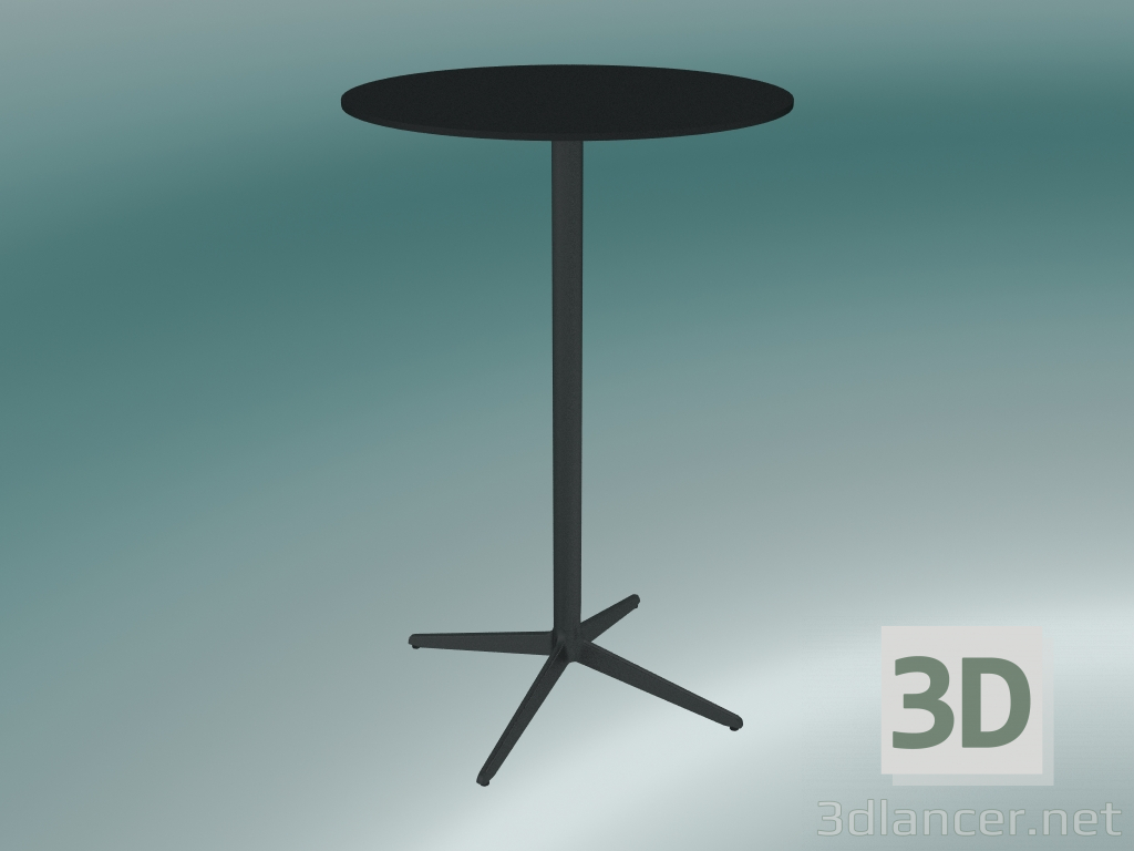 Modelo 3d Mesa MISTER X (9506-71 (Ø70cm), A 108cm, preto, preto) - preview