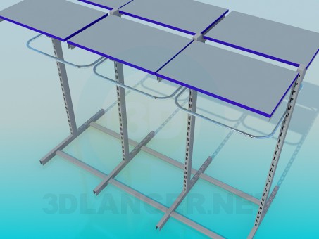 3d model Shelving Metal Trading - preview