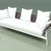 3D Modell Sofa 003 (Metallmilch, Batylinebraun) - Vorschau