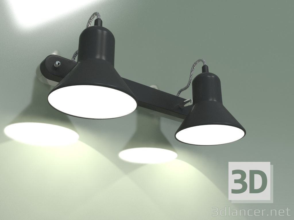 3d model Spot Canotier 20083-2 (black-chrome) - preview