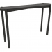 3d model Console table (straight end) (1200x280x754, wood black) - preview