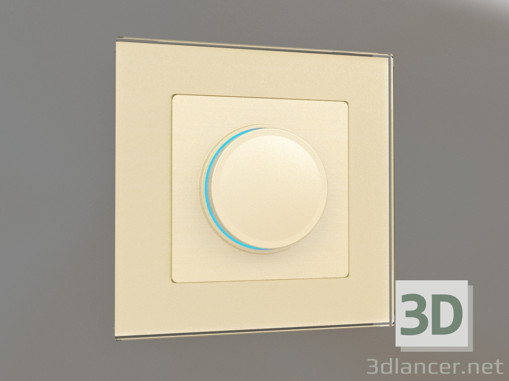 Modelo 3d Dimmer iluminado (champanhe) - preview