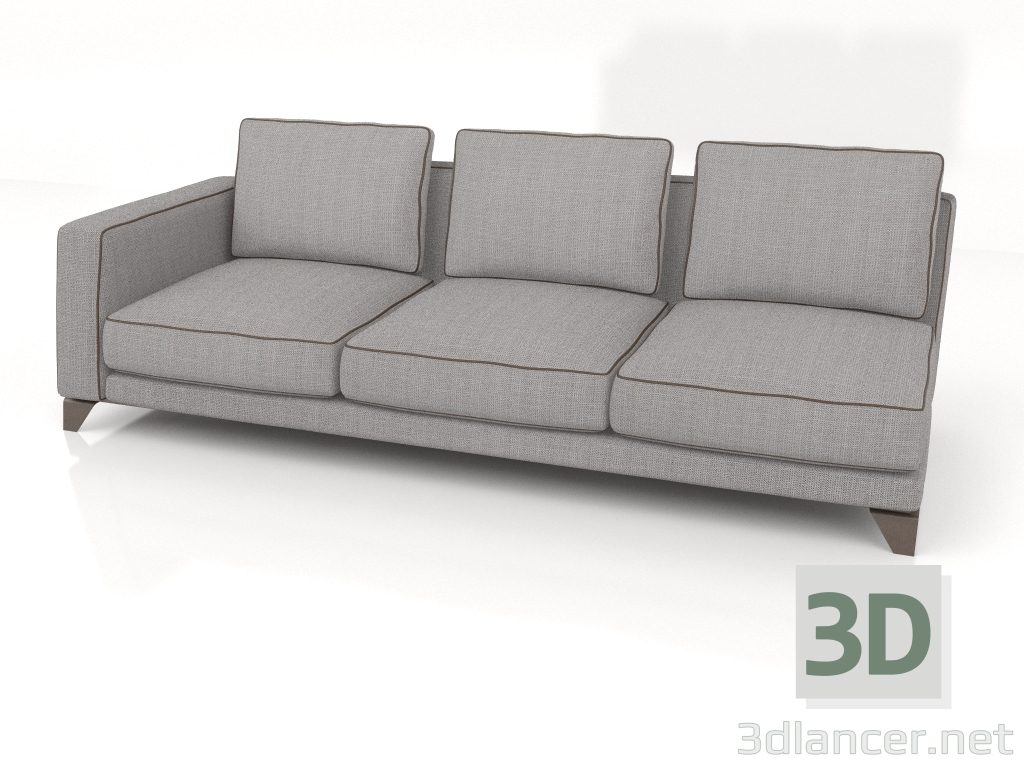 3d model Sofá modular (B133) - vista previa