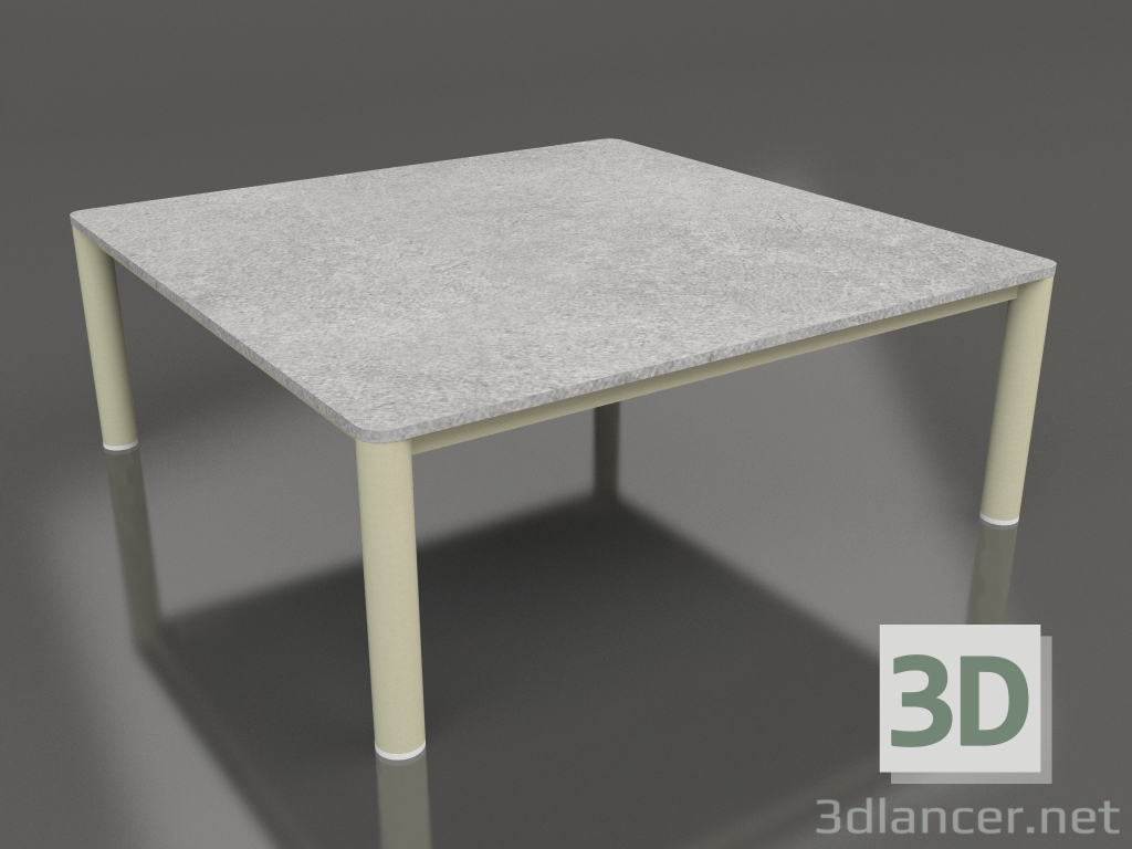 3d модель Стіл журнальний 94×94 (Gold, DEKTON Kreta) – превью