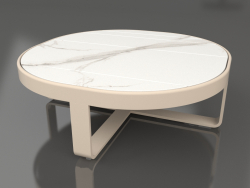 Table basse ronde Ø90 (DEKTON Aura, Sable)