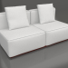 3d model Sofa module, section 4 (Wine red) - preview