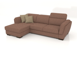 Kelly Sofa mit Ottomane (Bengasi 10)