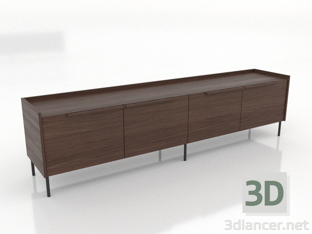 Modelo 3d Suporte de TV 1 GRANDE 2200 mm (nogueira escura) - preview Modelo 3d Suporte de TV 1 GRANDE 2200 mm (nogueira escura) - preview