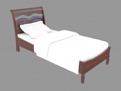 Cama simples em estilo clássico FS2211 (97x220x106)