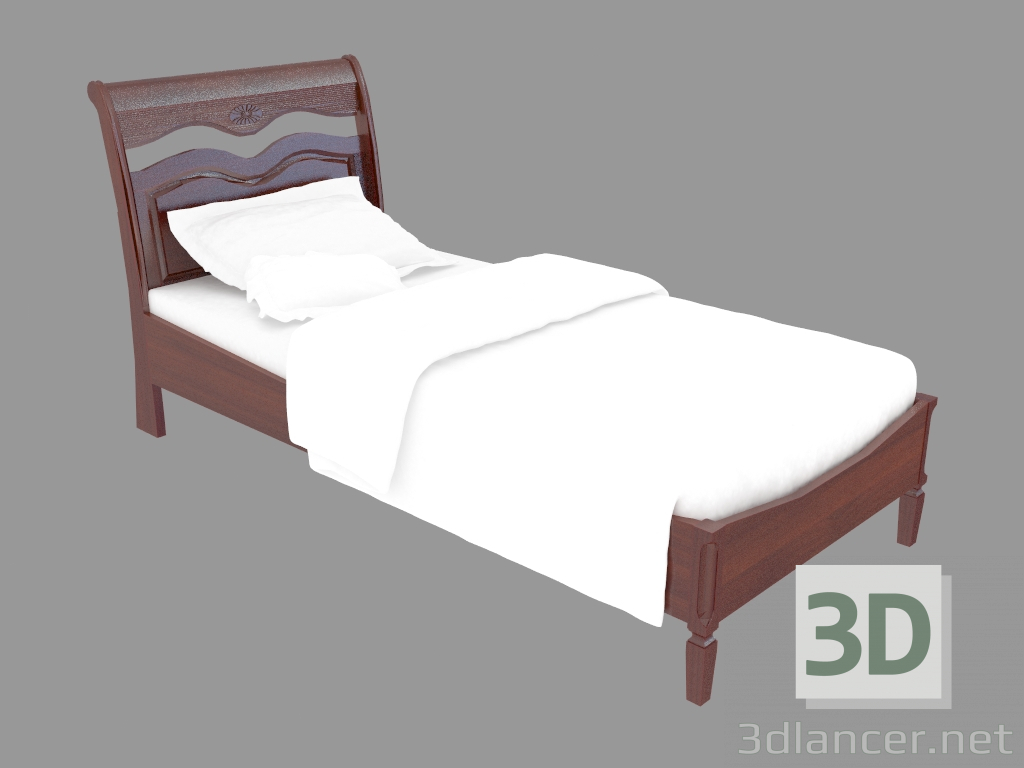 3D modeli Klasik tarzda tek kişilik yatak FS2211 (97x220x106) - önizleme