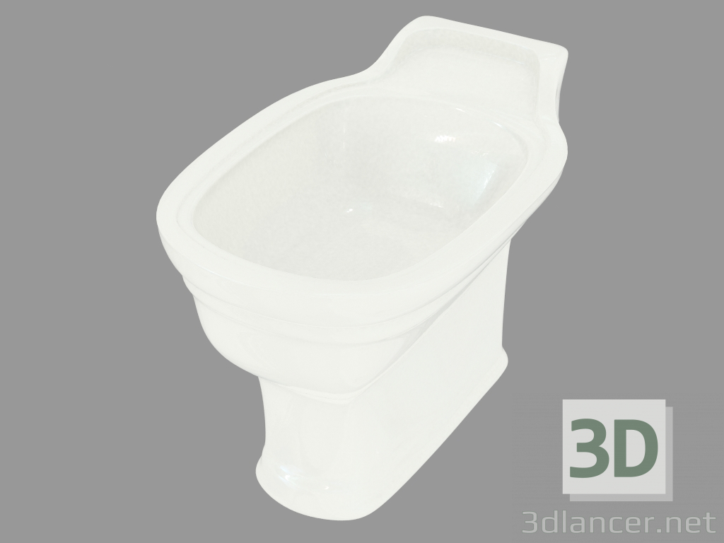 3d model Classica baja bidé - vista previa