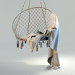 3d Suspended hammock model buy - render