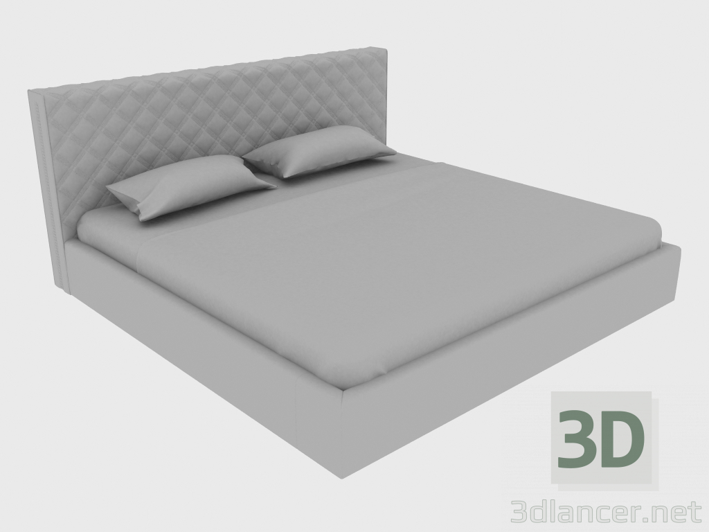 3D Modell Doppelbett HELMUT BED 200 (223x225xh106) - Vorschau