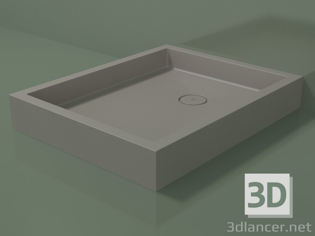 3d model Shower tray Alto (30UA0147, Clay C37, 80x100 cm) - preview