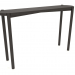 Modelo 3d Mesa de console (extremidade reta) (1200x280x754, madeira marrom escuro) - preview