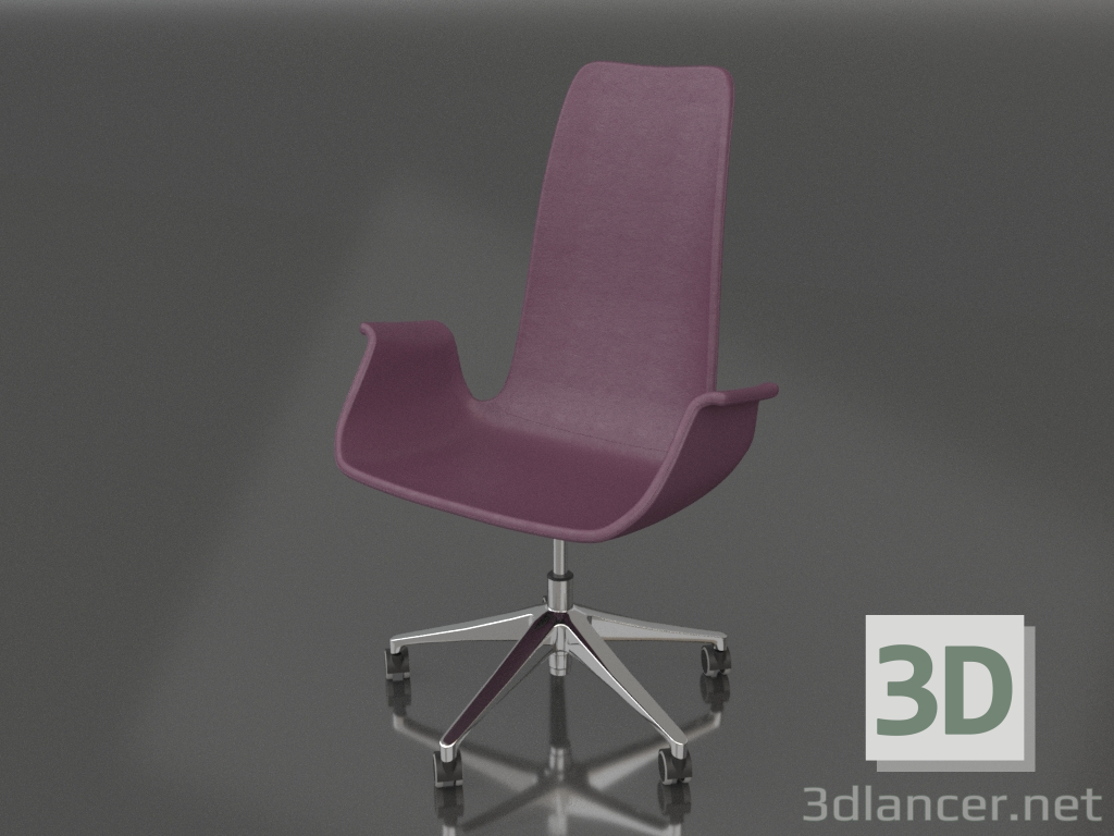 modèle 3D Fauteuil Orchidée (violet) - preview