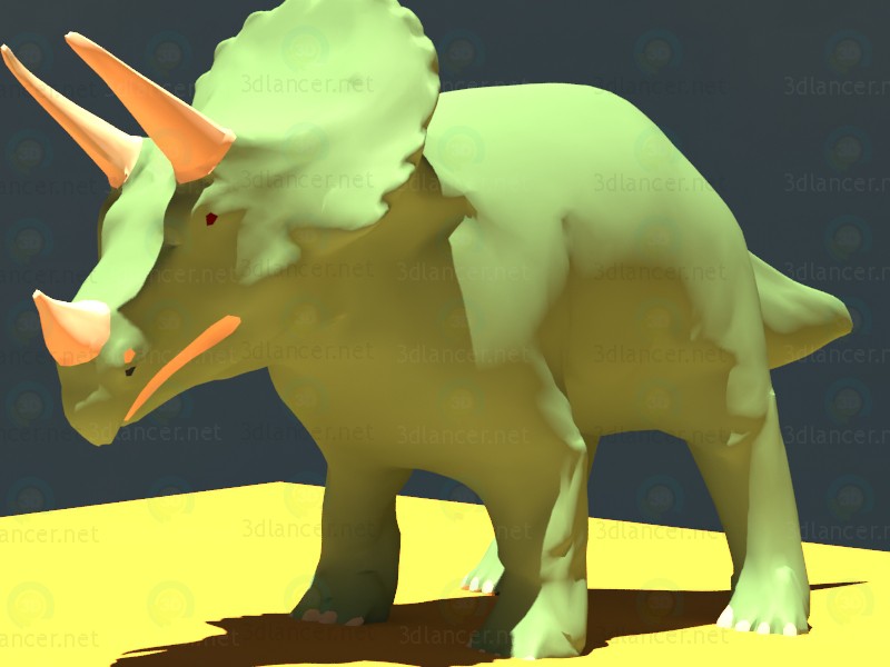 modèle 3D Triceratops (TRICE) - preview