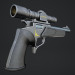 3d A gun with telescopic sight. Zone II with an optical sight. model buy - render