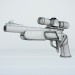 3d A gun with telescopic sight. Zone II with an optical sight. model buy - render