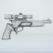 3d A gun with telescopic sight. Zone II with an optical sight. model buy - render