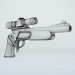 3d A gun with telescopic sight. Zone II with an optical sight. model buy - render