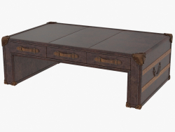 Table basse décorée sous le tronc COFFRE (6810.0004B)