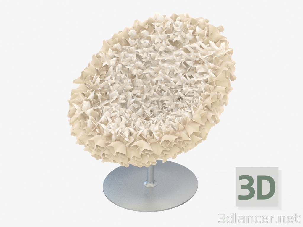 3D Modell Sessel mit hohem Bein - Vorschau