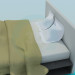 3D Modell Bett - Vorschau