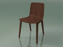 Silla 3910 (4 patas de madera, nogal)