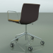 3d model Chair 2048 (5 castors, with armrests, chrome, with front trim, PO00404) - preview