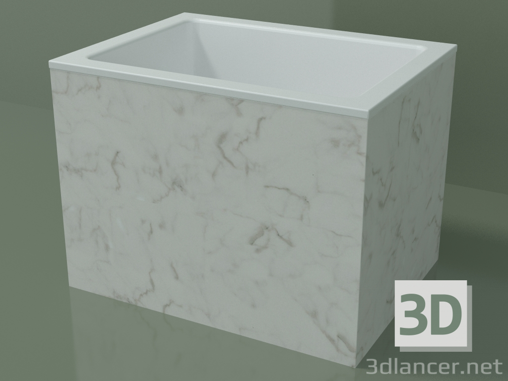 3d model Lavabo sobre encimera (01R122101, Carrara M01, L 48, P 36, H 36 cm) - vista previa