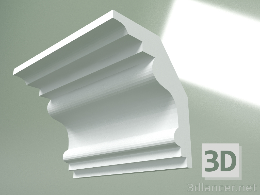 Modelo 3d Cornija de gesso (plinto de teto) KT328 - preview