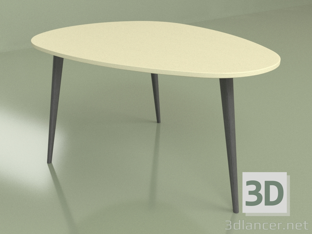 3D Modell Rio Couchtisch (Elfenbein Tischplatte) - Vorschau