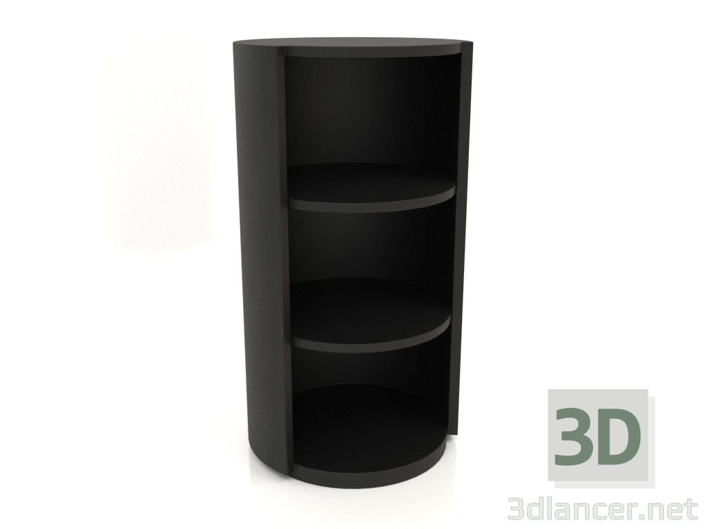 3d модель Стеллаж TM 09 (D=503х931, wood black) – превью