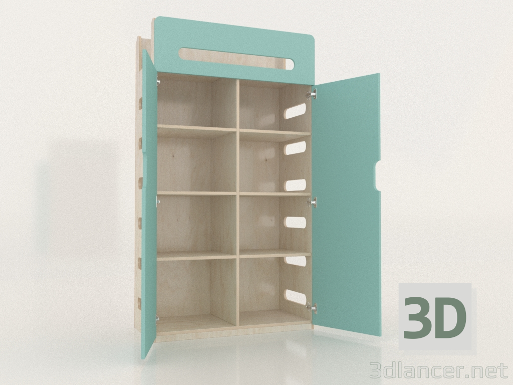 3D Modell Kleiderschrank offen MOVE WB (WTMWB1) - Vorschau