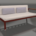 3d model Sofa module, section 1 right (Wine red) - preview