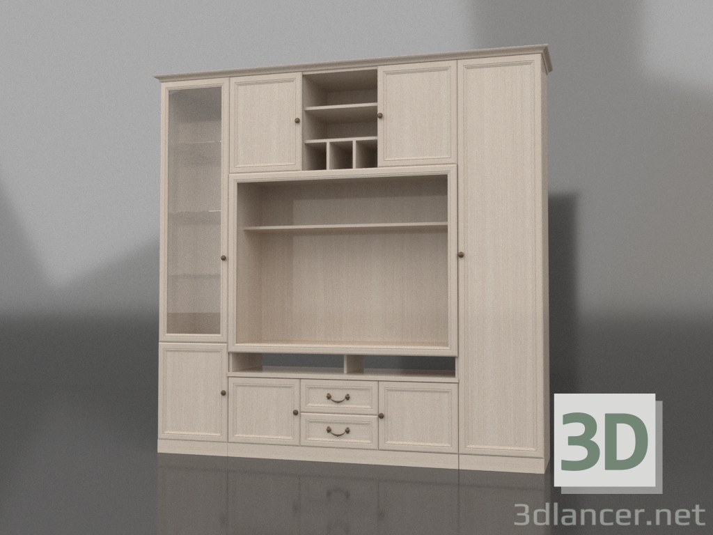 3d model Gabinetes (composición 4) - vista previa