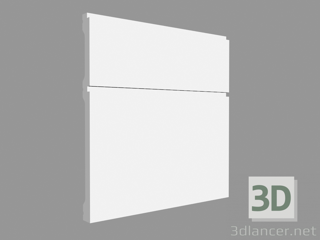 3D Modell Formteil P5050 (20 x 1,5 cm) - Vorschau