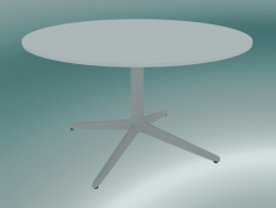 Table MISTER X (9507-51 (Ø80cm), H 50cm, blanche, blanche)