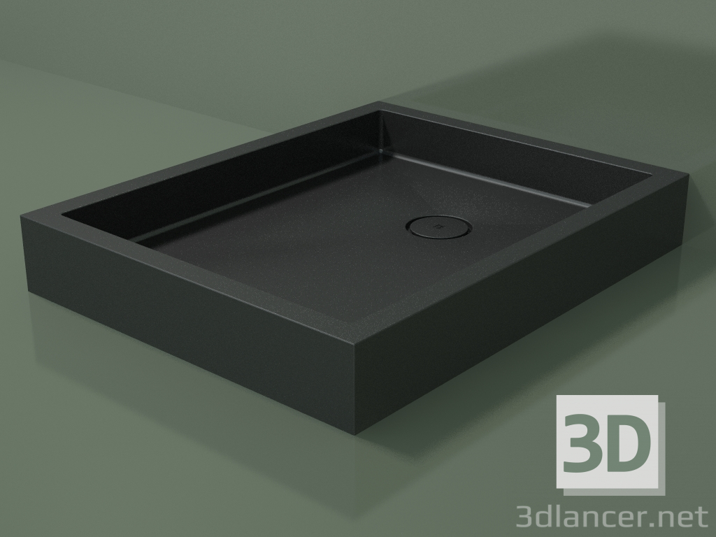 Modelo 3d Base de duche Alto (30UA0147, Deep Nocturne C38, 80x100 cm) - preview