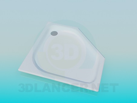 3d model Flat shower tray - preview