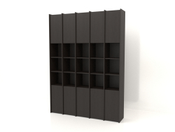 Rack modulaire ST 07 (1908х409х2600, bois brun foncé)