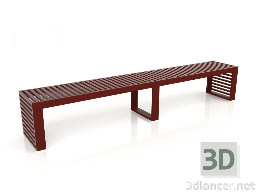 3d model Banco 246 (rojo vino) - vista previa