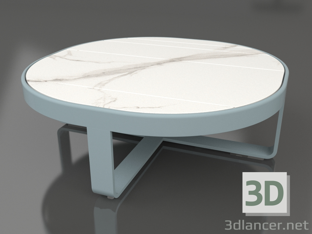 modèle 3D Table basse ronde Ø90 (DEKTON Aura, Bleu gris) - preview