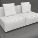 3d model Sofa module, section 4 (Bottle green) - preview