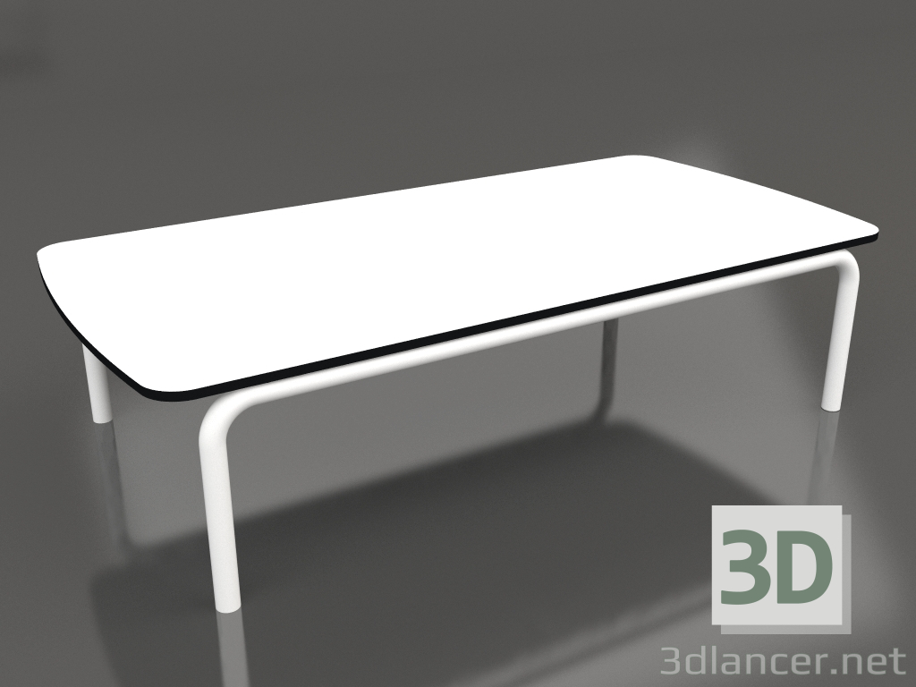 modèle 3D Table basse 120x60 (Blanc) - preview