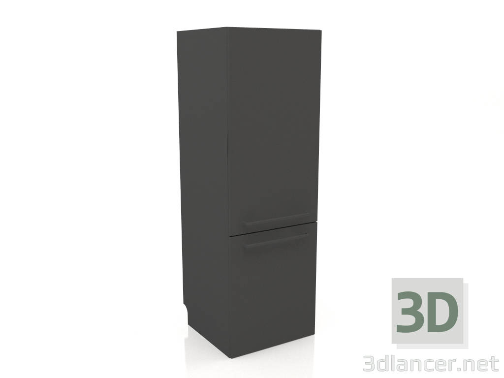 Modelo 3d Geladeira e freezer 60 cm (preto) - preview