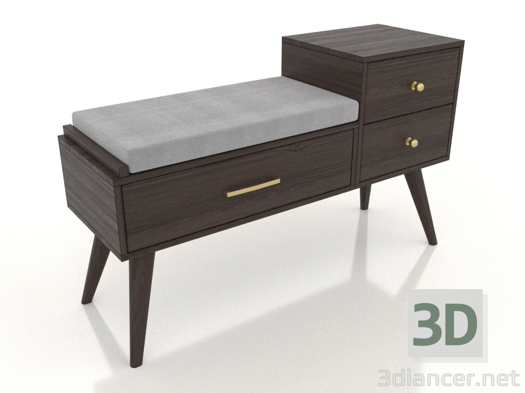 3d model Banquete (nuez de fresno) - vista previa